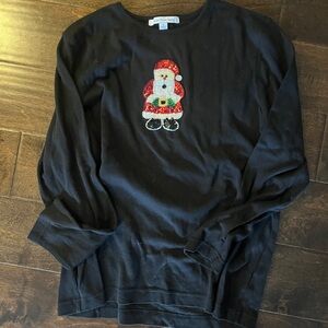 Sequin Santa shirt